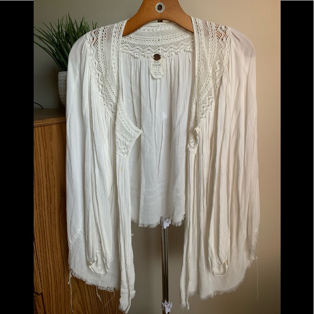 Free People Button Up Blouse
